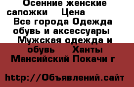 Осенние женские сапожки. › Цена ­ 2000.. - Все города Одежда, обувь и аксессуары » Мужская одежда и обувь   . Ханты-Мансийский,Покачи г.